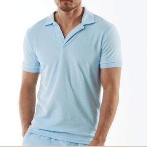 Bain De Mer short-sleeve Polo towelling shirt